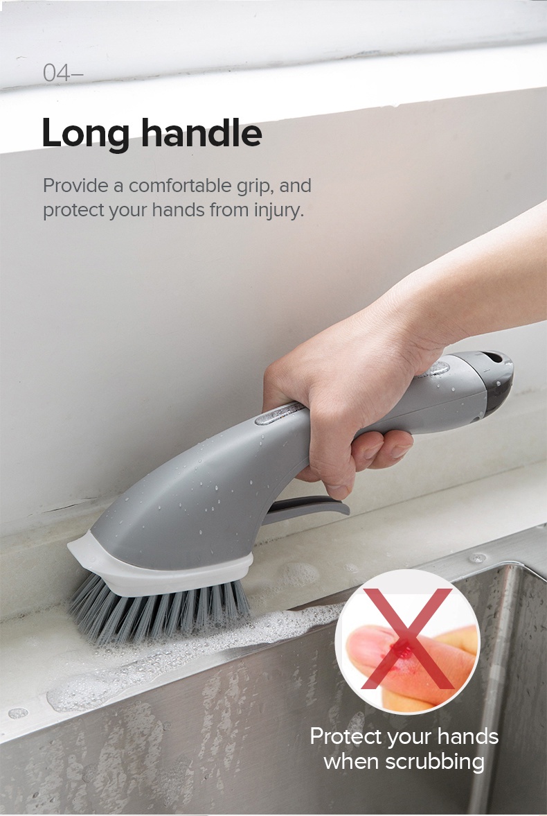 Multi-purpose Spray Liquid Brush Long Handle-5